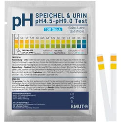 Bmut pH Teststreifen für Urin & Speichel 100 St