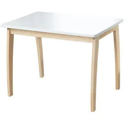 Roba Kindertisch , Weiß , Holzwerkstoff , Rechteckig , 76x56x52 cm , Babymöbel & Kindermöbel, Babyzimmer, Kindersessel & Kindertische