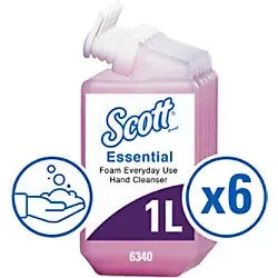 Scott Essential Schaumseife Schaum Rosa 6340 6 Stück à 1 L