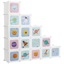 Hansiro Aufbewahrungsschrank FÜR Kinder , Weiß , Textil , 31x123x123 cm , Babymöbel & Kindermöbel, Babyzimmer, Babyregale & Kinderregale