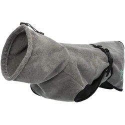 TRIXIE Bademantel für Hunde, Frottee, M: 50 cm, grau