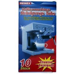 Reinex Kaffeemaschinen Reinigungs Tabs, Zur regelmäßigen Reinigung und Pflege von Kaffeevollautomaten, 1 Packung = 10 Tabs