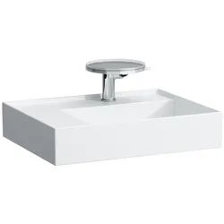 LAUFEN Waschtisch Kartell · LAUFEN 600x460, 3 Hahnlöcher, weiß mit LCC, 81033.5, 8103354001581 H8103354001581
