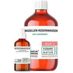 Naturmedin Mizellenwasser mit Rosenwasser + 100 ml Rw