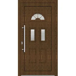 Kunststoff Landhaustür "MADLEN" 71 mm Extra Sicher Sherwood holzähnlich innen öffnend DIN links
