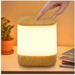 ZMH LED Tischleuchte mit 3 Farbtemperatur Nachttischlampe Akku 3600mAH USB Aufladbar Flur, Augenschutz, Einfache Installtion, LED fest integriert, 3000-6500K, mit 3 Farbtemperatur&Timing Funktion Nachttischlampe für Schlafzimmer beige