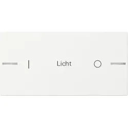 Gira 862203 Wippe Wippenset 2-fach individuell Tastsensensor 4.55, reinweiß glänzend