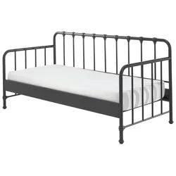 Kinder-/Juniorbett Bronxx ca. 90x200 cm Schwarz Matt