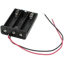 Batteriehalter für 3x Micro mit Deckel und Kabel