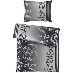 Boxxx Bettwäsche , Grau , Textil , Blume , 150x210 cm , Heimtextilien, Bettwäsche & Leintücher, Bettwäsche, Sonstige Materialien