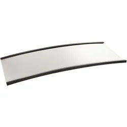 100 Etikettenhalter, C-Profil, magnetisch, Abschnitte 15 mm | 70 mm | nicht selbstklebend, Ferrit, schwarz