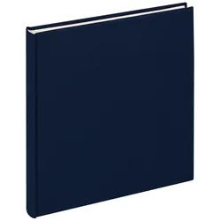 Walther Fotoalbum FA-505-U Classicalbum Cloth dunkelblau 26x25