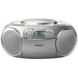 Philips AZ127/12 CD-Soundmachine silber CD-Player silberfarben