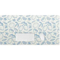 Wallfluent Schreibtischunterlage 100x50 cm Blau , Pastellblau , Kunststoff , 50x1.6x100 cm , Büromöbel, Schreibtische, Schreibtischzubehör