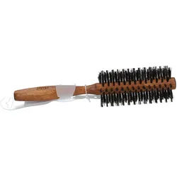 Nippes Rundbürste, Ø 48 mm, 8 Reihen, Rosshaar-Nylon-Mix, Buchenholz braun