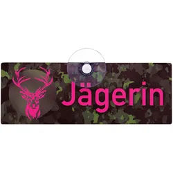 Wilde Hilde Original Autoschild Jägerin, camo pink