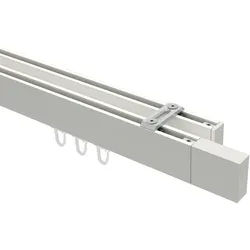 GARDINENSTANGE INNENLAUF Smartline Lox 320 cm (geteilt in 2 x 160 cm), 2-läufig, 14x35 mm Weiß