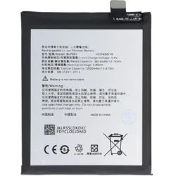 Akku passend für OPPO F9, Li-Polymer, 3,85V, 3500mAh, 13,5Wh, ohne Werkzeug