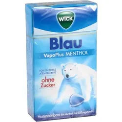 WICK BLAU Menthol Bonbons o.Zucker Clickbox 46 g