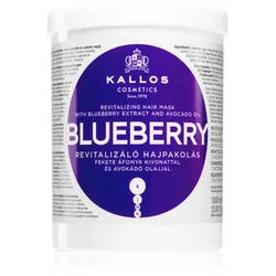 Kallos KJMN Professional Blueberry Revitalisierende Maske für trockenes, beschädigtes und gefärbtes Haar 1000 ml