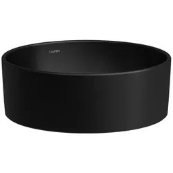 Laufen SAVOY Waschtisch-Schale H8129417161121 Ø 38cm, rund, ohne Überlauf/Hahnloch, schwarz matt