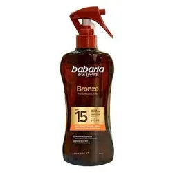 babaria Sonnenschutzpflege Es wäre Sun. Monoi Tahiti Bronze Spray Sonnenschutzöl Spf15 300 ml