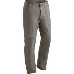 Outdoorhose MAIER SPORTS "Tajo", Herren, Gr. 102, Langgrößen, braun (schlamm), 90% Polyamid, 10% Elasthan, Hosen Outdoorhose, Herren Zip-Off Wanderhose, atmungsaktive Trekkinghose, Regular Fit