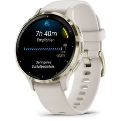 Garmin VENU 3S Elfenbein/Softgold Smartwatch (Herzfrequenzmessung) - geprüfte Ku...