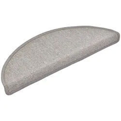 vidaXL Stufenmatte Stufenmatten 15 Stk. 65x24x4 cm Taupe Halbrund Groß, Rechteckig, Höhe: 40 mm
