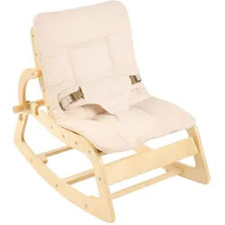 Jimmylee Kinder-Schaukelstuhl , Naturfarben, Beige , Holz, Textil , Birke, Pappel , vollmassiv , Uni , 70x56x42 cm , Baby & Kindermöbel, Babyzimmer, Kindersessel & Kindertische