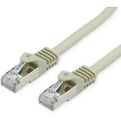VALUE S/FTP-Kabel Cat.7, mit RJ-45 Steckern (500 MHz / Class EA), grau, 0,5 m