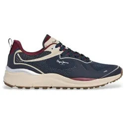 Pepe Jeans für Herren. PMS600014 Trail Tech Schuhe navy (46), Stoff, Wohnung, Schnürsenkel, Lässig, Marine