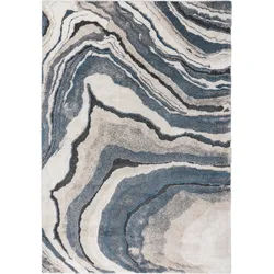 Teppich OBSESSION "My Bologna 461", blau, B:80cm H:22mm L:150cm, Polypropylen, Teppiche, Teppich