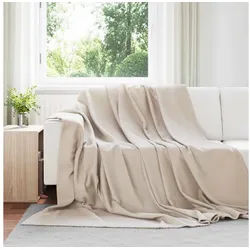 vidaXL Tagesdecke, Wohndecken 24 Stück Beige 240 x 220 cm Fleece beige