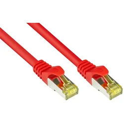 GOOD CONNECTIONS Patchkabel Ethernet Netzwerkkabel, RJ45 Stecker gerade, RJ45 Stecker gerade (2000 cm) rot