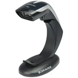 Datalogic Heron HD3430 – 2D Präsentationsscanner kabelgebunden / Standardbereich / schwarz / Kit / mit Anschlusskabel, Standfuß, Anschlusskabel (USB) HD3430-BKK1B