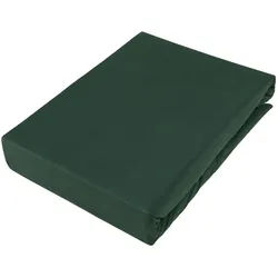 Novel Boxspring-Spannleintuch , Dunkelgrün , Textil , 140x220 cm , in Übergrößen erhältlich, geeignet für Boxspringbetten , Heimtextilien, Bettwäsche & Leintücher, Leintücher, Spannleintücher Boxspringbett