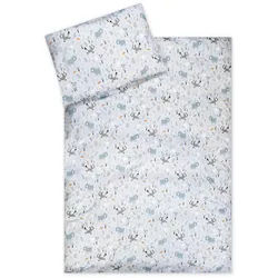 Kinderbettwäsche JULIUS ZÖLLNER "Smart friends", bunt, B/L: 100cm x 135cm, 1 Stk., 1 Stk., Jersey, B/L: 40cm x 60cm, 2 Stk., Jersey, Obermaterial: 100% Baumwolle, Bettwäsche