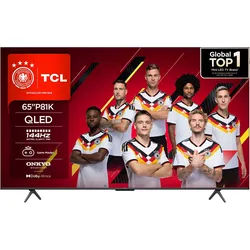 TCL 65P81KXB QLED-Fernseher (164 cm/65 Zoll, 4K Ultra HD, Smart-TV, Google TV, 144Hz, Multi-HDR, Dolby Vision, Game Master, Smart TV, Apple TV, ONKYO) schwarz