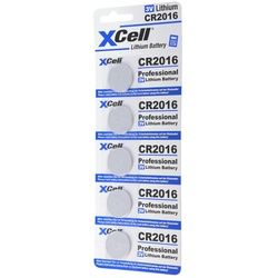 5er-Sparset CR2016 Lithium Batterie 3V, CR2016 Batterien im praktischen 5er Set