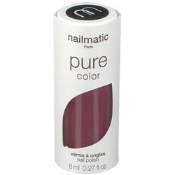 Nailmatic Pure color Nagellack auf Bio-Basis - auberginebraun