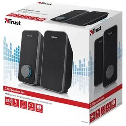 TRUST Arys 2.0 Speaker Set Lautsprecher, USB, schwarz