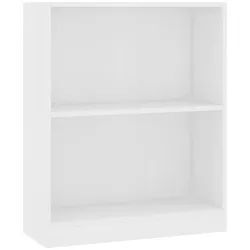 vidaXL Bücherregal NA Bücherregal Weiß 60x24x74,5 cm Spanplatte weiß