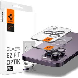 Glass EZ Fit Optik Pro 2 Pack - deep purple - iPhone 14 Pro/iPhone 14 Pro Max