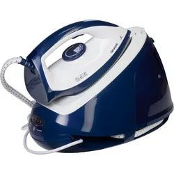 HANSEATIC Dampfbügelstation "HIS1565BLD, 6,5 bar Dampfdruck, max. 300g/min Dampfmenge", blau (blau, weiß), Dampfbügelstationen, inkl. 3 Jahre Herstellergarantie