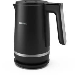PHILIPS Wasserkocher "HD9396/90 7000 Series, doppelwandig, mit 6 Temperatureinstellungen", schwarz, B:23,05cm H:25,2cm T:15,5cm, Wasserkocher, aus lebensmittelechtem Edelstahl, mit Warmhaltefunktion