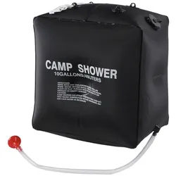 MFH Gartendusche Solar Dusche, 40 l, Camping Dusche 40 L schwarz