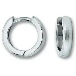 ONE ELEMENT Paar Creolen Ohrringe Creolen aus 925 Silber Ø 12,6 x 2,6 mm, Fein gearbeitet – angenehm zu tragen und vielseitig kombinierbar silberfarben