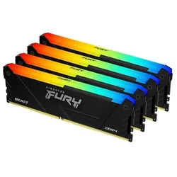 FURY Beast RGB DDR4-3200 - 32GB - CL16 - Quad Channel (4 pcs) - Intel XMP - Schwarz mit RGB