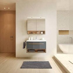 Badezimmer 'Atlanta' mit Waschbecken & Spiegelschrank